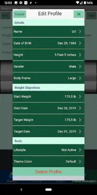 Weight loss tracker, Body meas android App screenshot 9