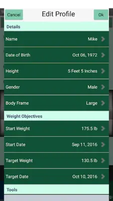 Weight loss tracker, Body meas android App screenshot 1