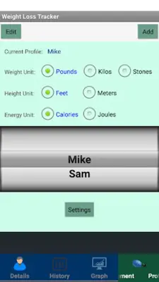 Weight loss tracker, Body meas android App screenshot 2