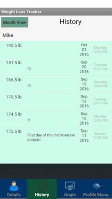 Weight loss tracker, Body meas android App screenshot 4