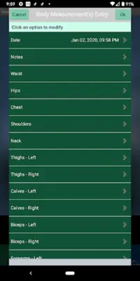 Weight loss tracker, Body meas android App screenshot 6